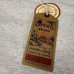 Faherty Shirt Mens 2XL White Cloud Cotton Thermal Waffle Knit Long Sleeve Tee