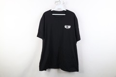 Y2K Mens 2XL Faded USW Local 207L United Steelworkers Union Dawg T-Shirt Black
