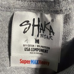 Vintage Style Shaka Wear Super Max Heavy Blank Tee Medium Gray