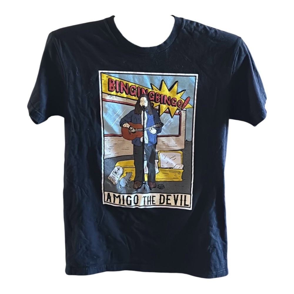 Amigo The Devil Binging Bingo Danny Kiranos Band Merch Small Black T-Shirt