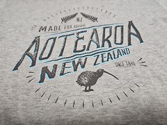Wild Kiwi NEW Made For Adventure AOTEAROA NEW Zealand Light Gray TShirt SZ S