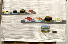 T-Shirt MED “No Sushi, No Life” Textured Fabric T-Shirt