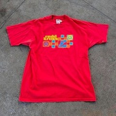 Vtg 90s Redd Kross Show Worl Pop Art Graphic Alternative Rock Band T Shirt Red L