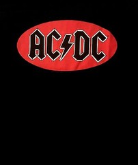 AC/DC cd cvr OVAL LOGO Official SHIRT XL New angus young OOP highway back in tnt