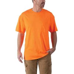 Walls Short Sleeve Working Man’s Pocket Tees MEDIUM Hi Visible Orange 2 Pack New