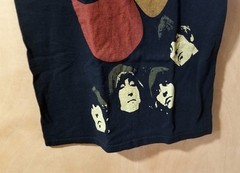 2005 THE BEATLES RUBBER SOUL Black Cotton T-SHIRT Apple Corps Adult Size SMALL