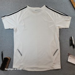 Adidas Essentials Clima365 Climalite Cool Tech Athletic Top White Black Men’s M