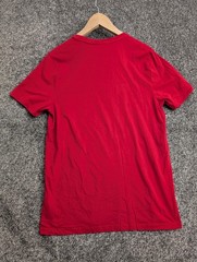 New Look Men T-Shirt Medium Red 100% Cotton Plain Crew Neck Short Sleeve Top M