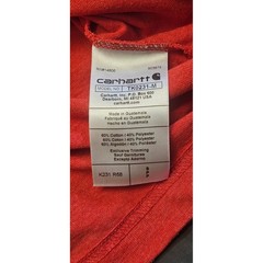 Carhartt Mens K231 Loose Fit Long Sleeve Graphic T-Shirt Orange Small TK0231-M