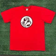Supreme Molotov T-Shirt Red M Streetwear Skater Punk SS18 2018 Anarchist Riot