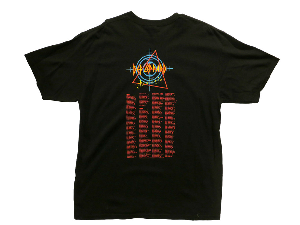 RARE VINTAGE 2005 DEF LEPPARD ROCK OF AGES TOUR SHIRT – EVERY HYSTERIA TOUR DATE