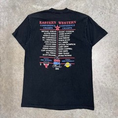 Vintage 1992 Chicago Bulls Lakers T-shirt NBA Salem Sportswear Black Mens XL