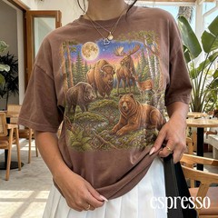 Vintage Forest Wildlife Nature Animal Comfort Tee