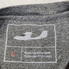 Icon Aircraft Mens Large Grey Heather Performance Tactical Tech Gear Basic Adult