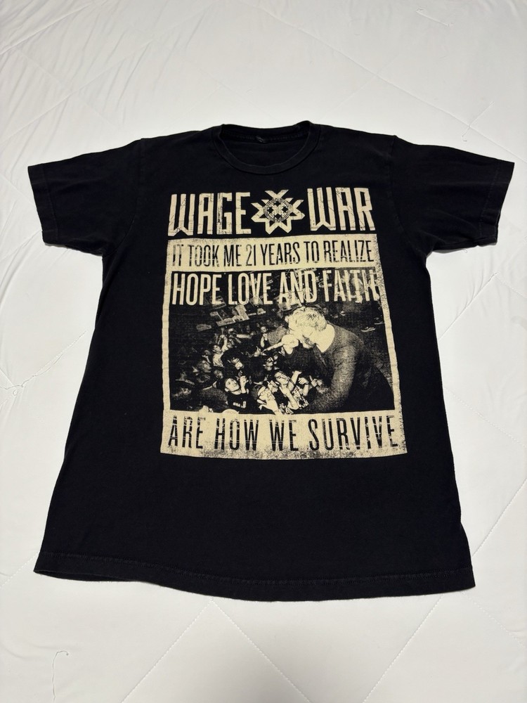 2015 Wage War Twenty One Band T-Shirt Size M Blueprints Album Era Metalcore WW