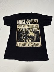 2015 Wage War Twenty One Band T-Shirt Size M Blueprints Album Era Metalcore WW