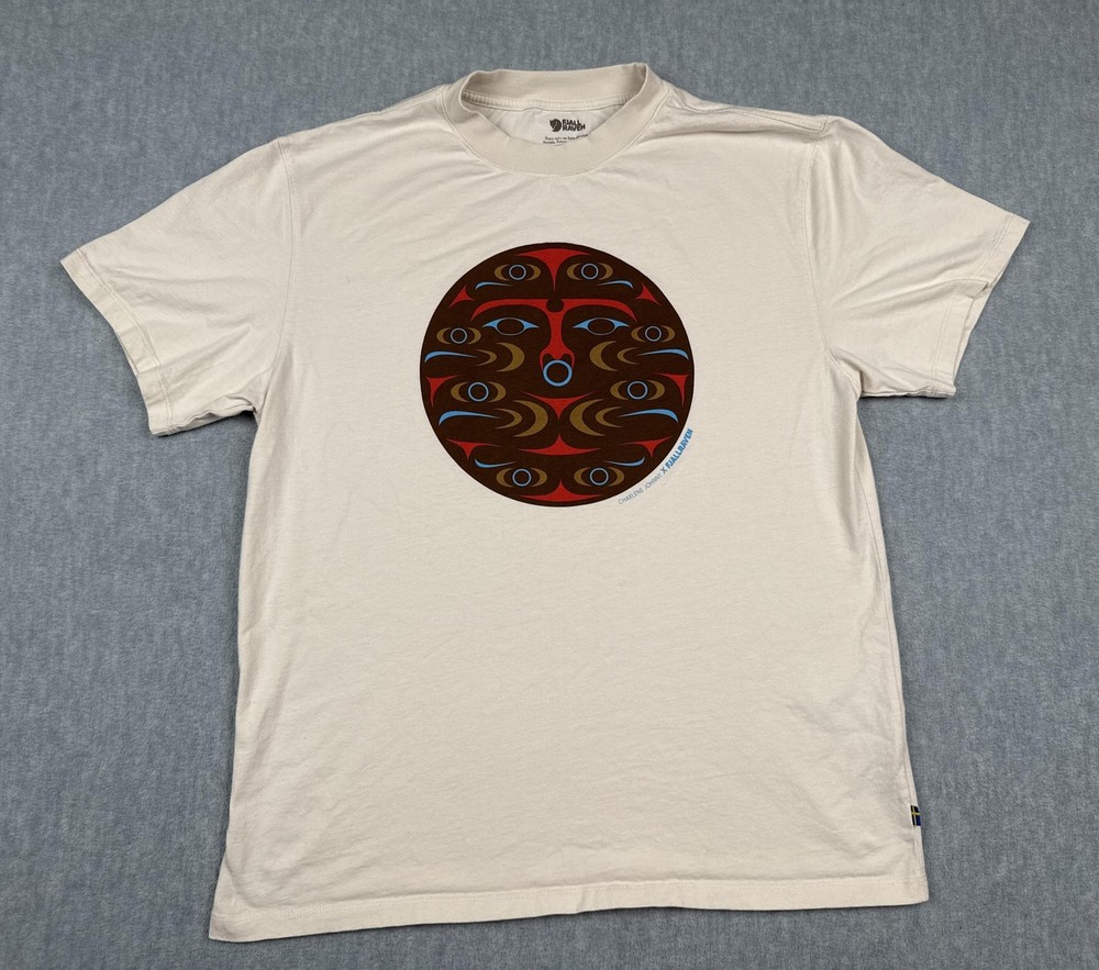 Fjallraven Shirt Mens Medium White Kanken Art Charlene Johnny Tee 12600218