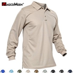 Men’s Long Sleeve Golf Polo Shirts Performance T-Shirts Winter Pullover Workwear