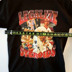 Friday Beers Legalize Steroids Baseball Rap Tee Mens Medium Shirt Black Sosa