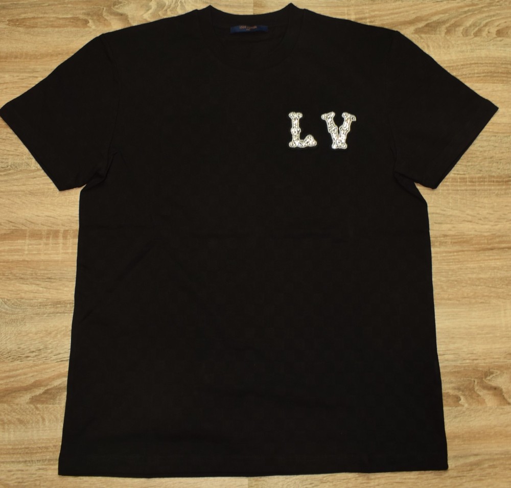 Louis Vuitton Mens Embroidered T-shirt Size XL