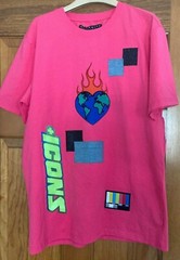 NEW Eternity BC/AD World Love Icon T-Shirt Hot Pink Size M NWT Free Shipping
