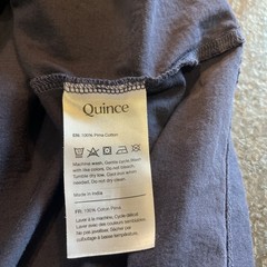 Quince Men’s Pima Cotton Long Sleeve Tee Large Navy Blue