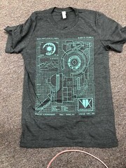 Bella + Canvas Unisex T Shirt Small Jersey Tee Shirt Blade Runner Gray