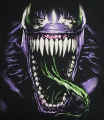 Marvel Venom Graphic T-Shirt Men’s Size S/C/P (34/36) Black Short Sleeve T0248