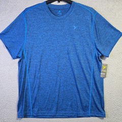 Old Navy FAST DRY MENS 2XL XXL Shirt BLUE Performance Running Fitness Core NWT