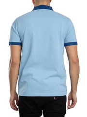 Fila Men’s Mattia Contrast Panel Polo Shirt, Blue