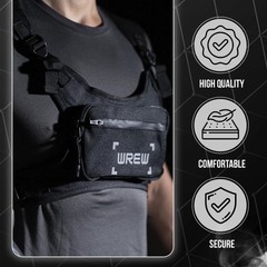 Water Resistant Running Chest Pack for Men-Running Holder with Extra Storage-…