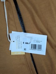Free Fly Bamboo Lighweight Hoodie Mens 2XL Ochre Brown Sun UPF 30+ NWT