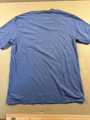 Johnnie O Pocket T Shirt Mens Large Blue Embroidered Logo Tag Less Casual Summer