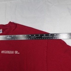 Vintage 90s Hanes Beefy-T Synchro Swimming Teamwork XL Red Graphic T Swim Team