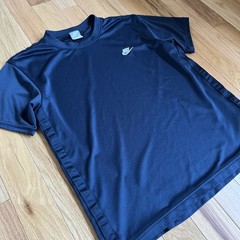 Vintage Nike T-Shirt Crewneck Men’s Navy Blue Mesh Lined Size Large Logo Y2K