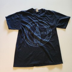 London Big Ben T-Shirt United Kingdom England UK Landmark Big Ben Blue Medium