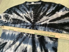 Reverse Threads Mens Tie Dye Blue White Long Sleeve Cadual Pull On Shirt L