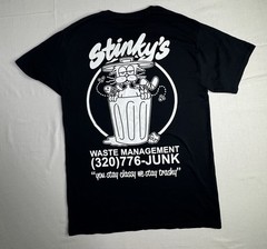 ALAB Men’s Stinky’s Waste Management Graphic Logo Crew Neck T-Shirt Black M