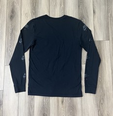 Nike Air Jordan #23 Black Long Sleeve Crewneck Tee Mens Sz Small 100% Cotton
