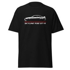 Skyline R32 GTR Twin Turbo AWD Godzilla JDM Legend Graphic Tee T-Shirt Gift