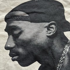 2 Pac Shirt Men Large Short Sleeve Gray Crew Neck Rap Hip Hop West Coast