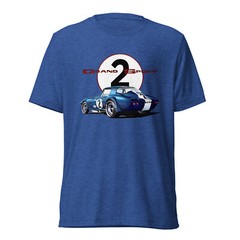 1963 Corvette Grand Sport Racer Vintage Race Car Short sleeve tri-blend t-shirt
