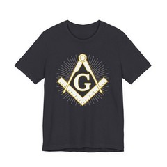 Masonic Square and Compass T-Shirt – Freemasonry Symbol Graphic Tee