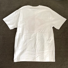 AGTAWH Mens T-Shirt Size 2XL 100% Cotton Peace Sign Embroidered Tee White/Orange