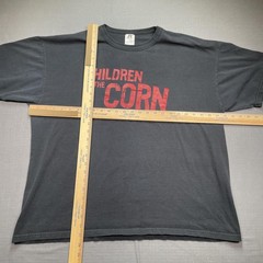 Children Of The Corn Shirt Mens XL Black Stephen King Horror Graphic Tee Russell