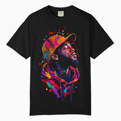 Neon Urban Streetwear Graphic Tee, Comfort Colors T Shirt, Unisex Streetwear Tee