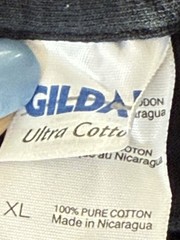 Gildan Black T Shirt Mens L Nicaragua Pond Weston Logo Cotton Tee