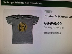 Neutral Milk Hotel shirt vintage Daniel Johnson Pavement Yo La Tengo Slint punk