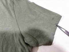 Pact Mens V neck Gray Green Short Sleeve Organic Cotton T-shirt Tee Casual Sz XL