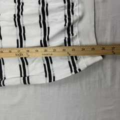 Vintage Le Tigre Shirt Adult XL Striped 1980s Elastic Waist Henley Neck Hipster